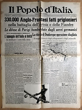 ANGLO FRANCESI FATTI PRIGIONIERI-da IL POPOLO D'ITALIA del 1940-RIF.10650