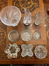 Collezione di oggetti in vetro e cristallo vintage