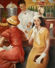 QUADRO OLIO VINTAGE stile art