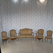 Set Salotto Antico Divano Troni Sedie Stile Barocco Veneziano Italia Inzio 900