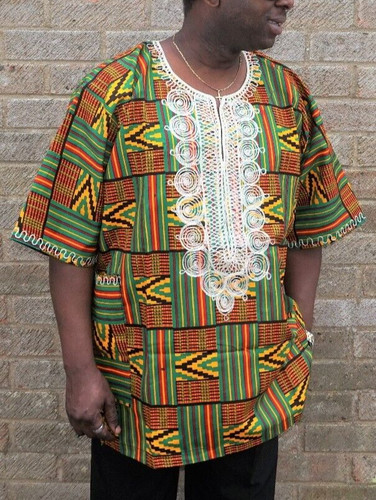 Camicia uomo con stampa - , kente