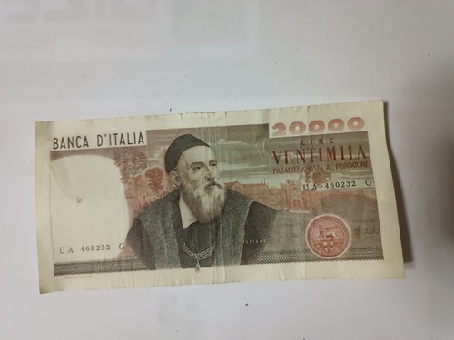 Banconota 20000 lire tiziano - banconota,