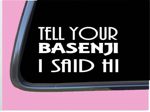 Adesivo basenji said 917 - adesivo,