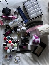 kit ricostruzione unghie con lampada uv 36 watt e fresa professionale e 11 punte