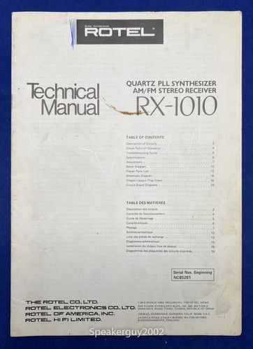 Manuale tecnico ricevitore