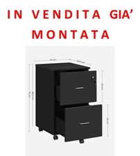 VASAGLE, Cassettiera da