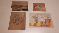  4 ANTIQUE PAINTINGS