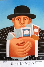 Franco Fortunato - Serigrafia originale numerata e firmata