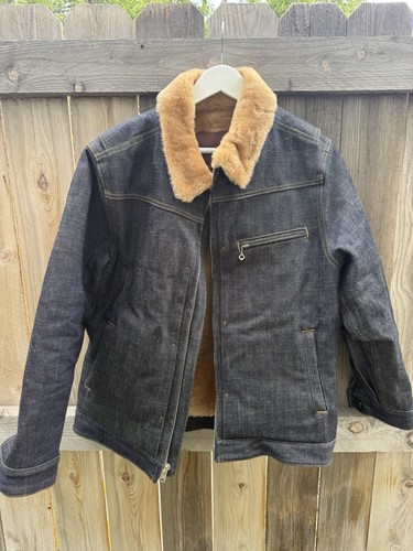 Giacca shearling denim - giacca, in