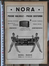 Antica pubblicità 1931: radio d'epoca Nora Roma, Krupp Milano, Banca Commerciale