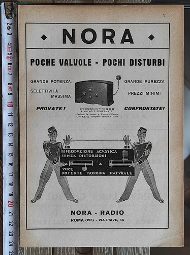 Antica pubblicità 1931 - :, radio