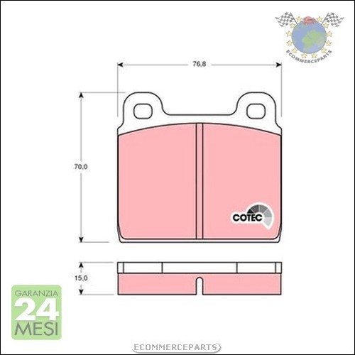 Kit pastiglie freno trw - freno,