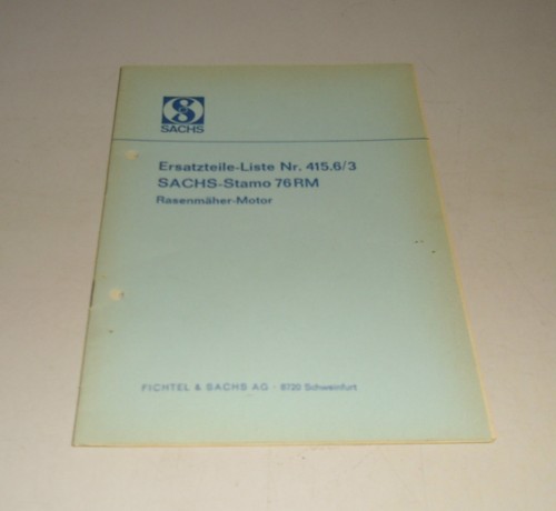 Catalogo ricambi sachs - ricambi,