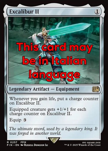 Mtg excalibur foil - mtg,