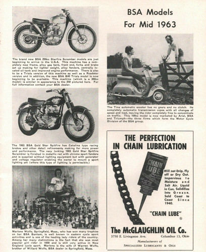 1963 bsa starfire - gold, star