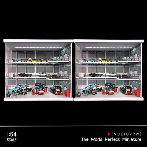Diorama garage modello - 1:64,