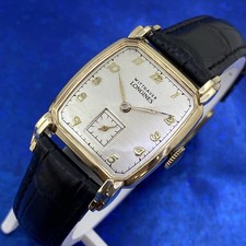 Vintage anni 50 uomo WITTNAUER LONGINES Revue splendido quadrante bicolore revisionato GARANZIA