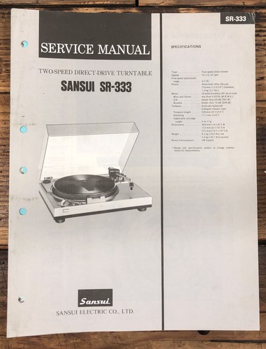Sansui 333 - sansui, sr-333