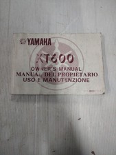 Yamaha Xt 600 2KF Libretto Uso E Manutenzione Owner's Manual