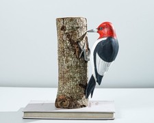 Statua picchio testa rossa