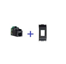 RJ45 CAT.6 UTP VIMAR IDEA NERO