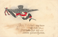 Cartolina WW1 motto Aquila