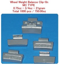 1000 Pcs CLIP-ON WHEEL WEIGHT