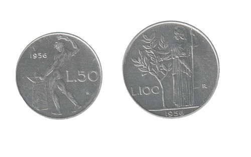 100 lire 1956 - 50,