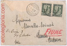 ai3408 - Somalia Italiana - STORIA POSTALE - Copertina - Fari Fiume 1937