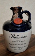 Rara BOTTIGLIA WHISKY BALLANTINES in CERAMICA - Da collezione Vuota