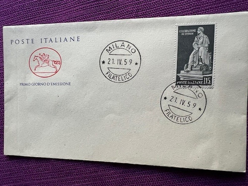 Italia fdc 1959 george - fdc,