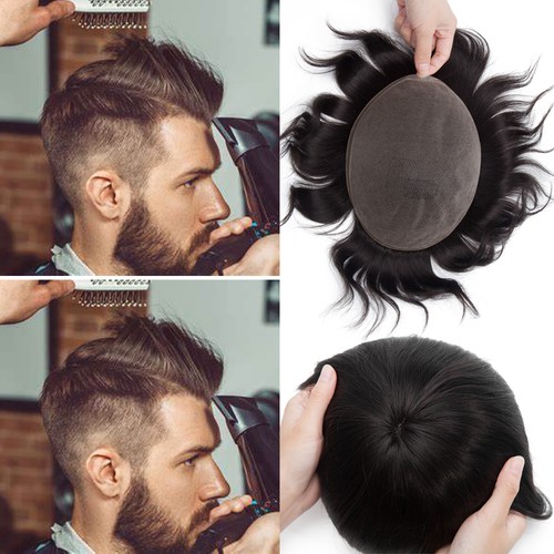 Parrucca toupee capelli umani