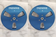 Un paio di bobine a nastro Pioneer blu 7'' per registratore a nastro PR-100 PR-85 RT-909 707