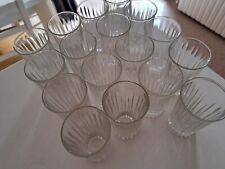 17 bicchieri vetro vintage anni 60-70