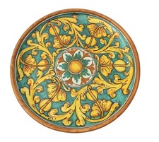 PIATTO ROTONDO IN CERAMICA SICILIANA DECORATA GIANL ART 12