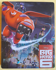 BIG HERO 6 3D (2014) - STEELBOOK DISNEY BLU-RAY 2D/3D ORIGINALE ITALIANA