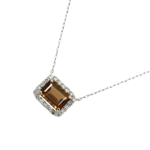 Collana con diamanti - , al