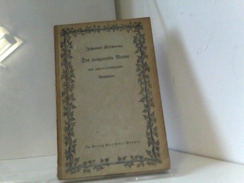 Der ausgeruhte vetter - ausgeruhte,