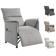 HOMCOM Poltrona Reclinabile Elettrica Brushless  Antigraffio con Poggiapiedi