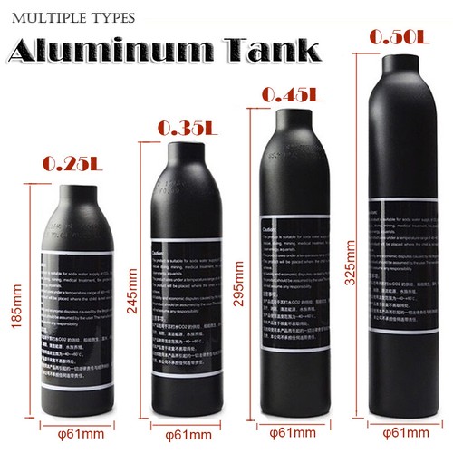 Serbatoio aria co2 alluminio - serbatoio,