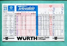 Schedina Totocalcio N.23 del 3