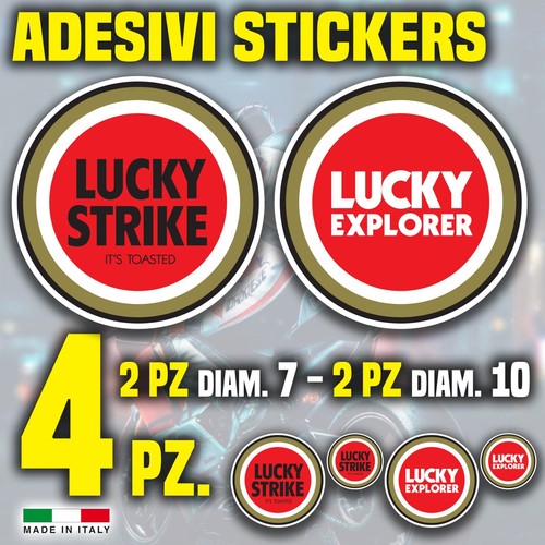 Adesivo lucky strike sponsor - adesivo,