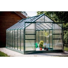 Serra in Alluminio Policarbonato 2.4x4 per Piante Orto Copertura da Giardino