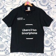 SAMSUNG GALAXY S8 SHIRT POLO TG S WORKWEAR PUBBLICITARIO SMARTPHON ADVERTISING 