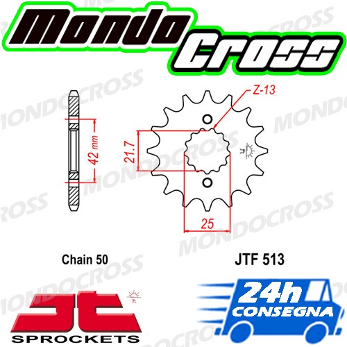 Pignone acciaio passo 530 - jt,