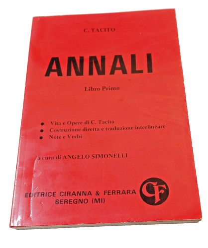 Tacito annali libro a - tacito, "annali"