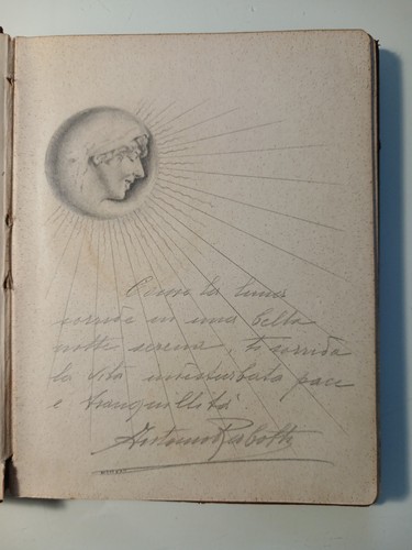 Manoscritto album amicorum - manoscritto, "album