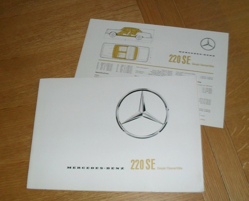 Brochure mercedes 220 - mercedes,