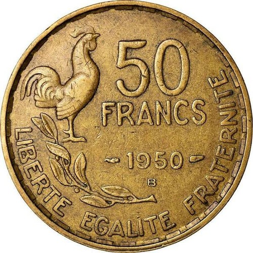 Francs 1952 bonne - 1952, en