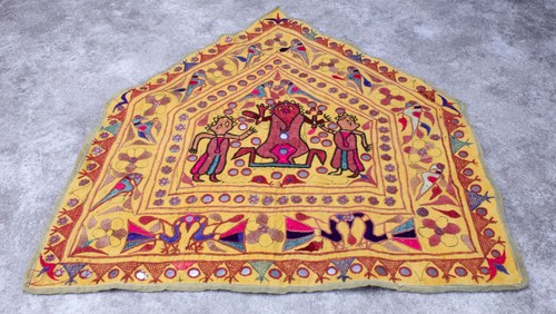 Specchio vintage ricamato - , a